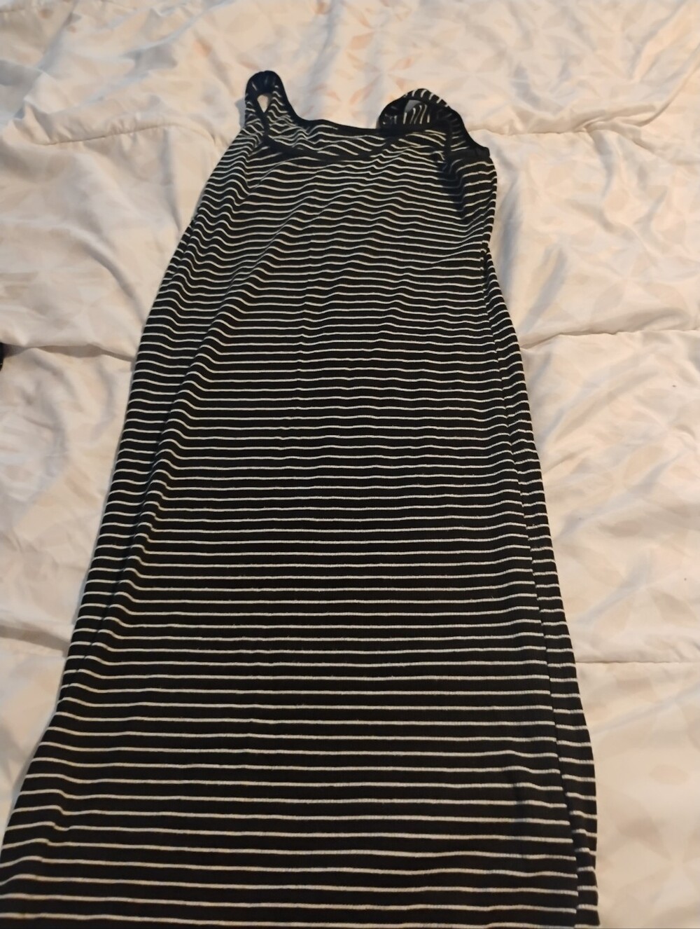 Black & White Striped Tank Dress